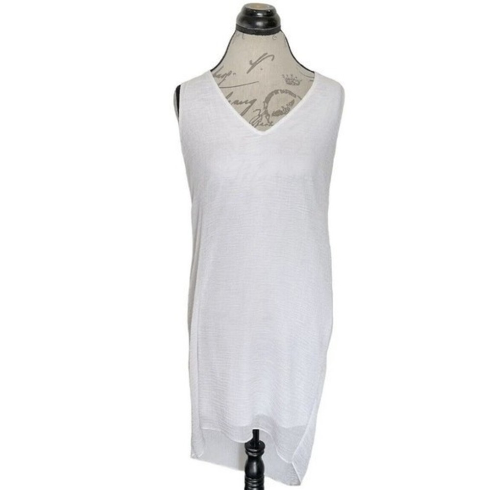 Helmut Lang Womens Sleeveless Lined White Day Dress Size Small Shift Minimalist